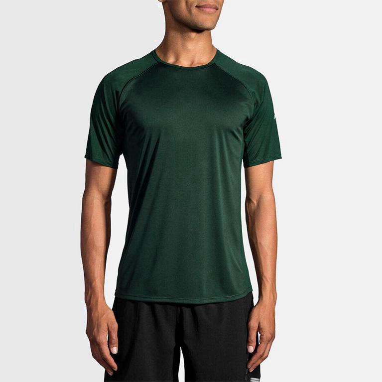 Brooks Stealth Hardloopshirt voor Heren Groen (FZIWA-0813)